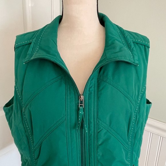 Coldwater Creek Women’s Jade Green Vest Large - Picture 3 of 14